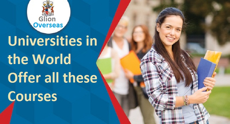 Offerings by some important universities in the world